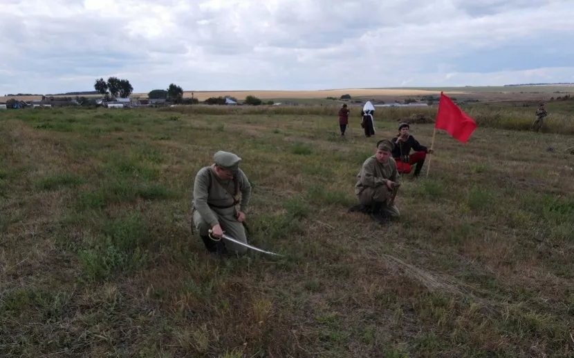 Военно-историческая реконструкция «Юринское убоище». Фото: Александр Ерастов, vk.com/mbuk_cks_sigaevo