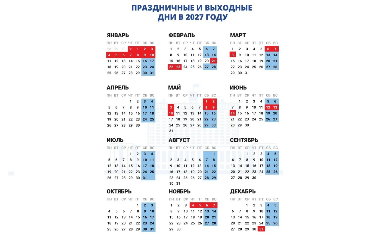 11-дневные новогодние каникулы ждут жителей Удмуртии