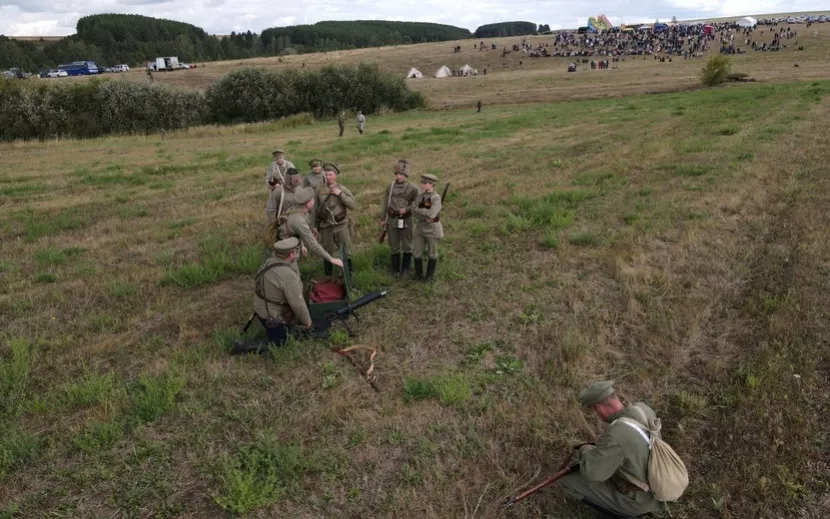 Военно-историческая реконструкция «Юринское убоище». Фото: Александр Ерастов, vk.com/mbuk_cks_sigaevo