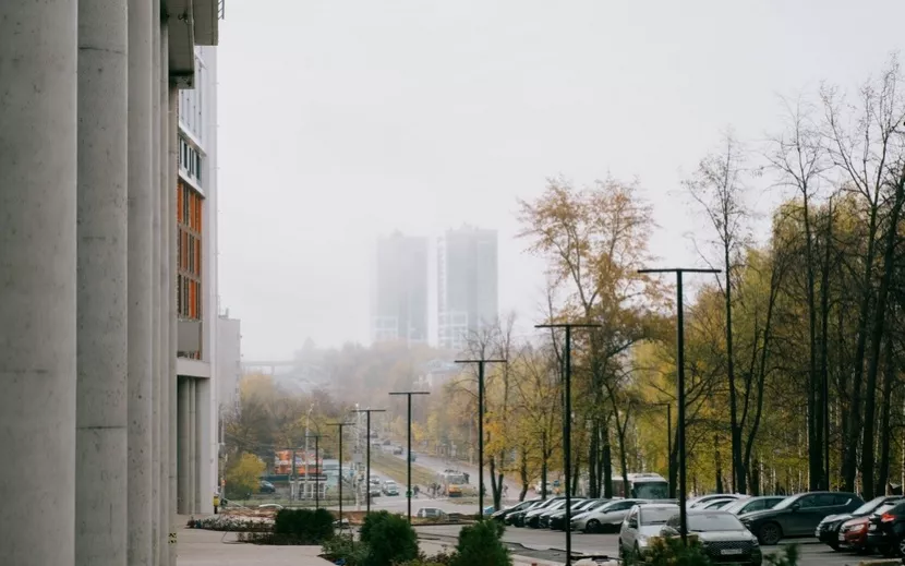 Фото утреннего тумана в Ижевске. Фото: Маша Бакланова