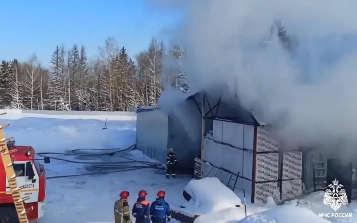 45 тонн угля и комбикорма повреждено при пожаре под Ижевском