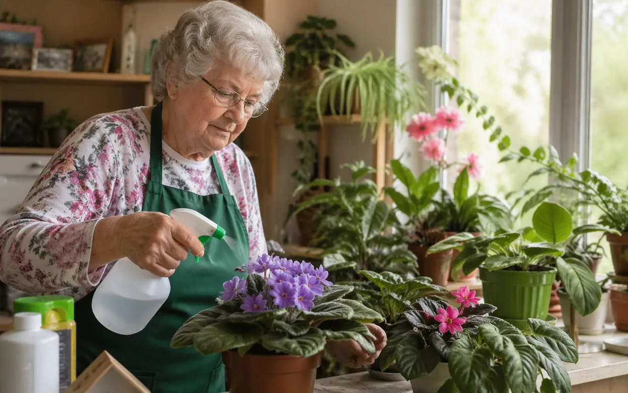 Цветок вянет на глазах? Этот простой раствор помогает оживить его за сутки