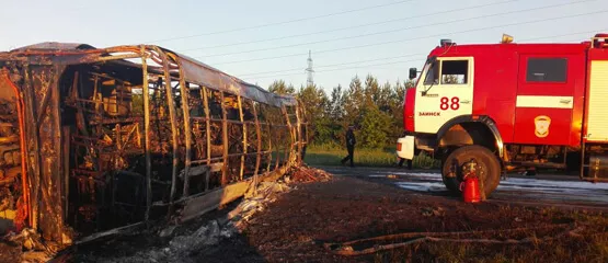 Компанию-перевозчика, которой принадлежал автобус Самара-Ижевск, сгоревший в Татарстане, могут лишить лицензии
