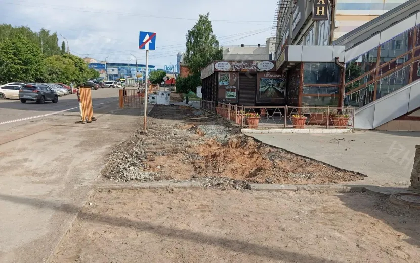Работы по реконструкции и благоустройству на ул. Удмуртской в Ижевске. Фото: IZHLIFE