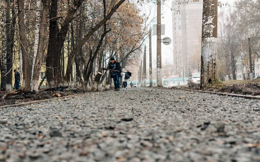 На участке пока идут работы