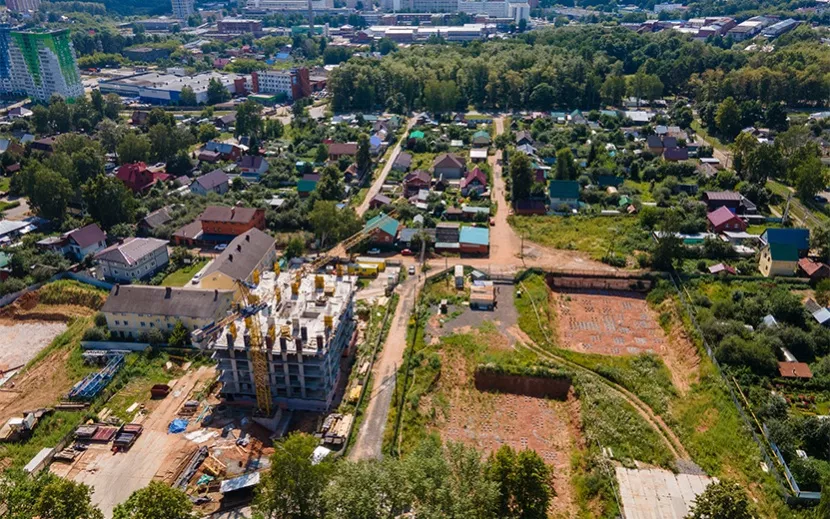 Новый квартал от компании «Талан» строится в зеленом сердце Ижевска – в районе Культбазы рядом с парком Березовая роща и долиной речки Карлутки