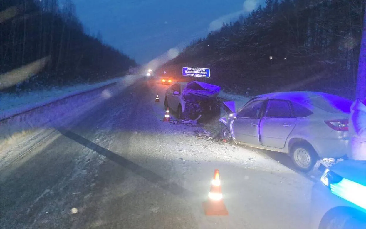 Пьяный водитель спровоцировал лобовое столкновение в Завьяловском районе
