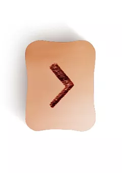 Кеназ (ᚲ) - перевернутое положение