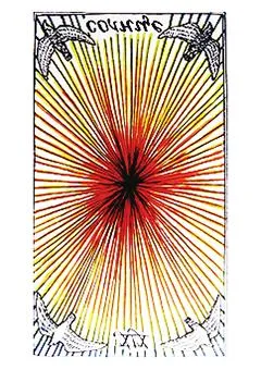 XIX аркан Солнце (Перевернутое положение)