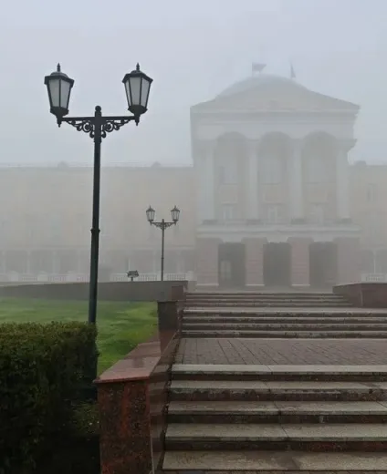 Туман в Ижевске 17 октября. Фото: Ксения Аксенова