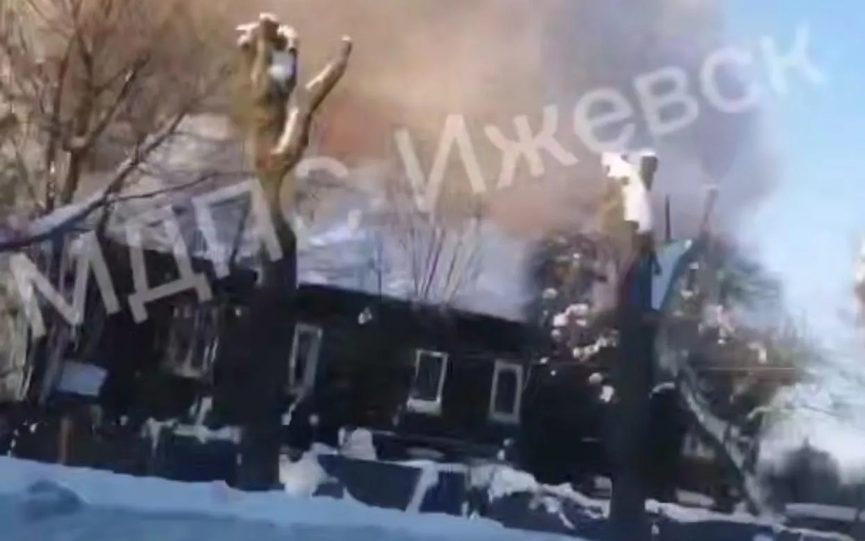 Пожар на ул. Совхозной в Ижевске 15 января 2026
