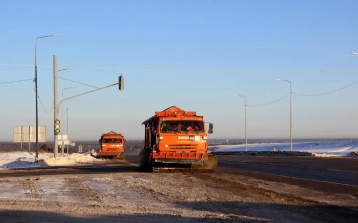 Около 9 тыс. километров региональных дорог обработали во время морозов в Удмуртии