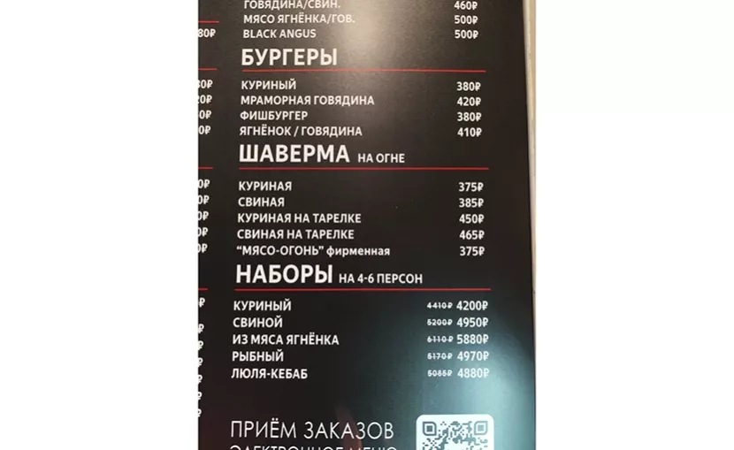 Цены на блюда в разных кафе. Фото: Ростислав Маркин