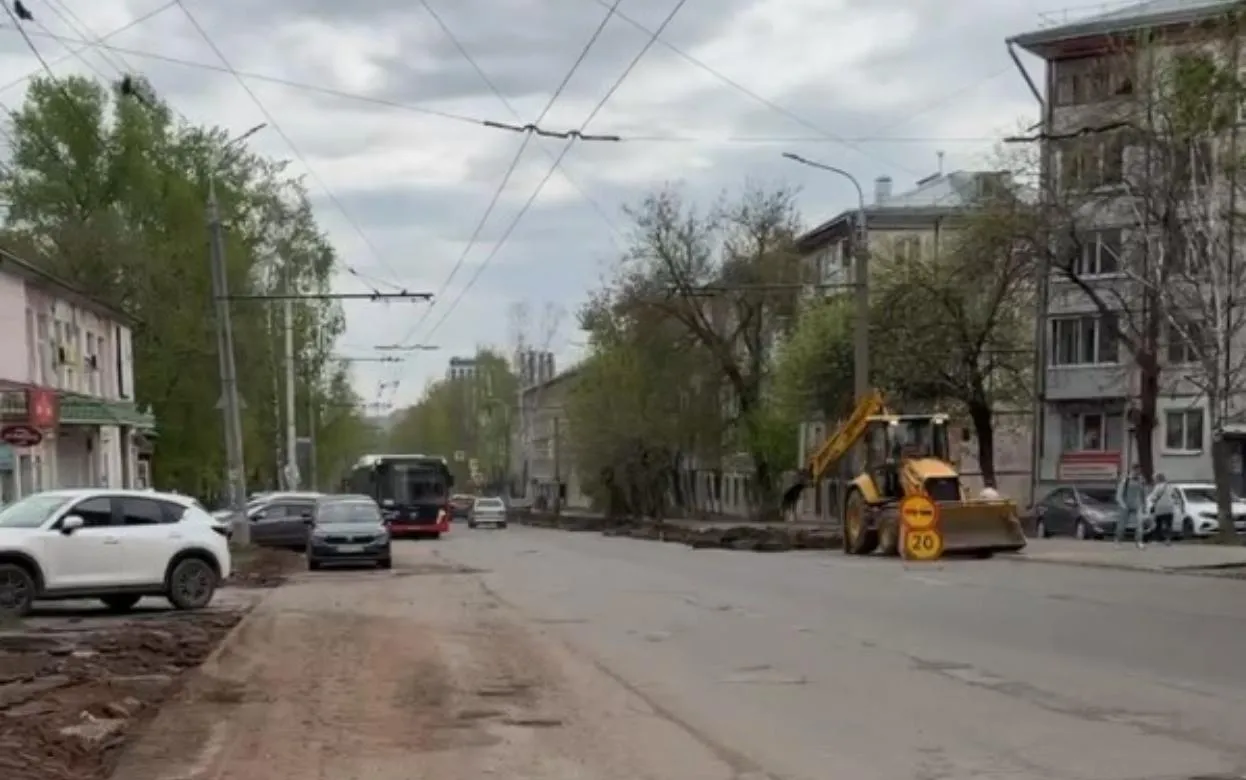 Ремонт улицы Воровского начался в Ижевске