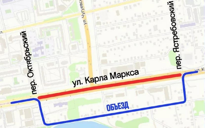 Улицу Карла Маркса перекроют на пять ночей в Ижевске
