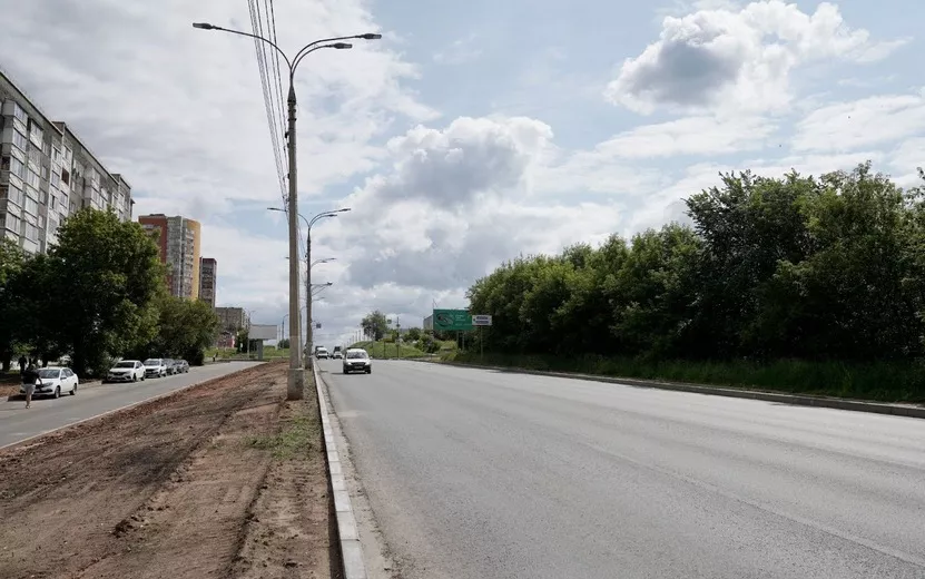 Дорожные работы на улице Чугуевского в Ижевске планируют завершить в первой половине июля