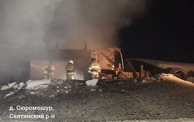 Женщина погибла на пожаре в Селтинском районе Удмуртии