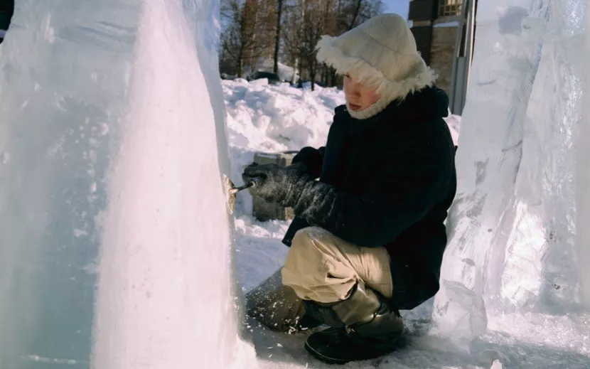 Ледовый фестиваль ангелов и архангелов в Ижевске. Фото: Маша Бакланова