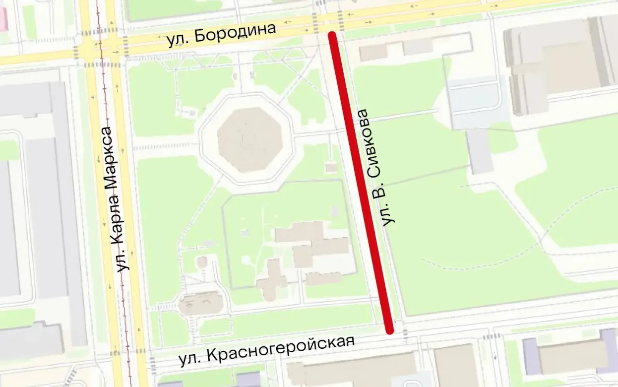 Движение по улице В. Сивкова в Ижевске ограничат 1 июля из-за траурных мероприятий