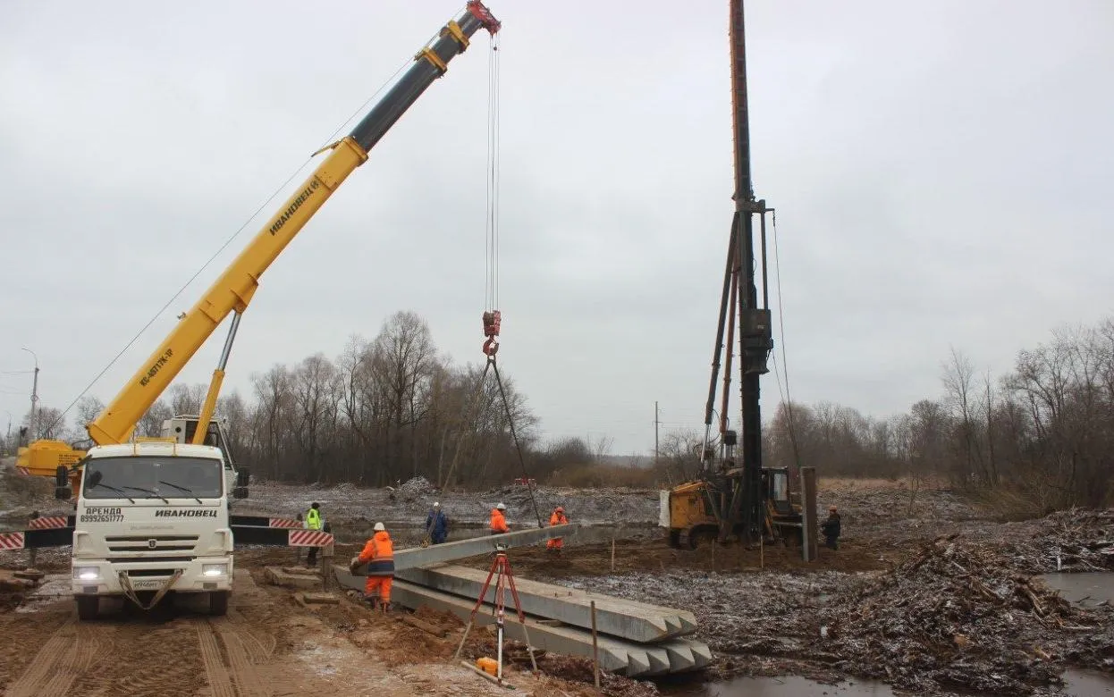 Основание моста на трассе Ижевск – Аэропорт начали закладывать в Удмуртии