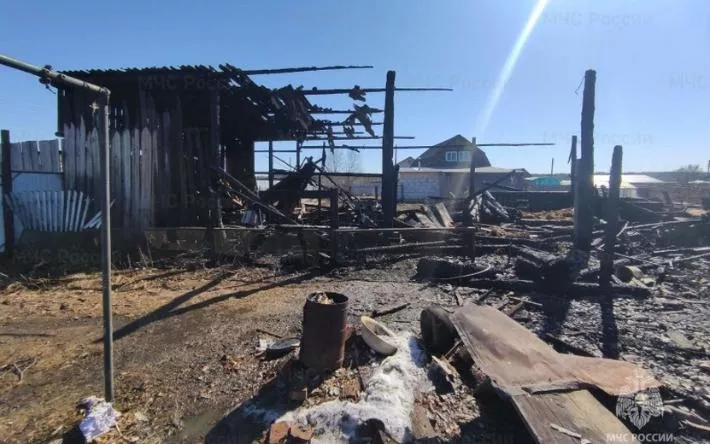 Мужчина и ребенок пострадали на пожаре под Ижевском