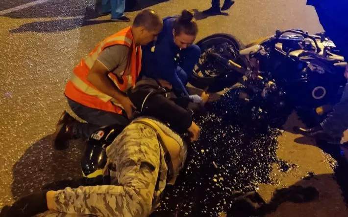 24-летний мотоциклист без прав пострадал на ул. Союзной в Ижевске