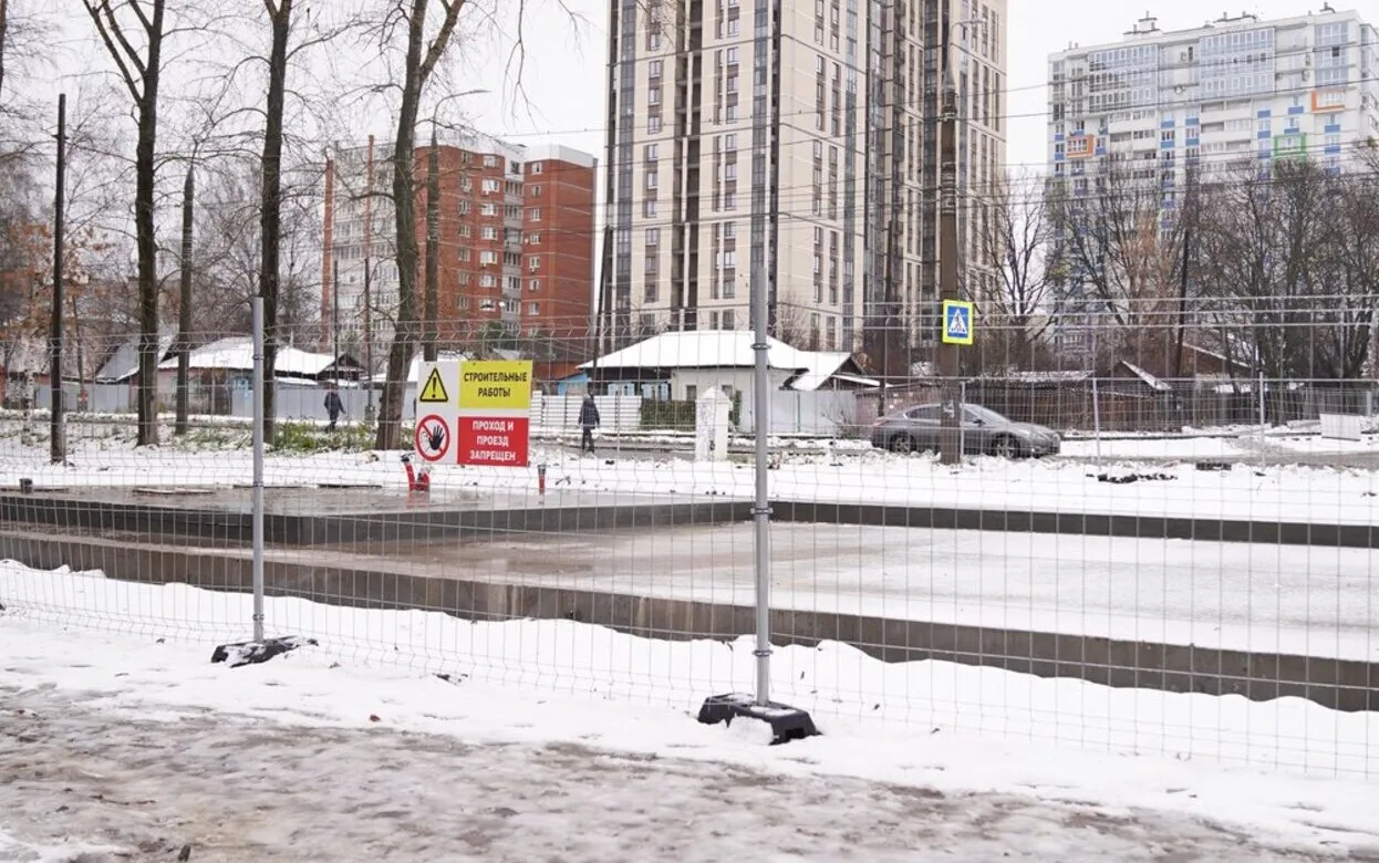 Этап бетонирования завершается в Березовой роще в Ижевске