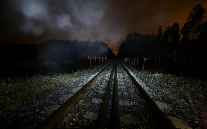 Пожар произошел на железной дороге в Удмуртии