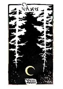 XVIII аркан Луна (Перевернутое положение)