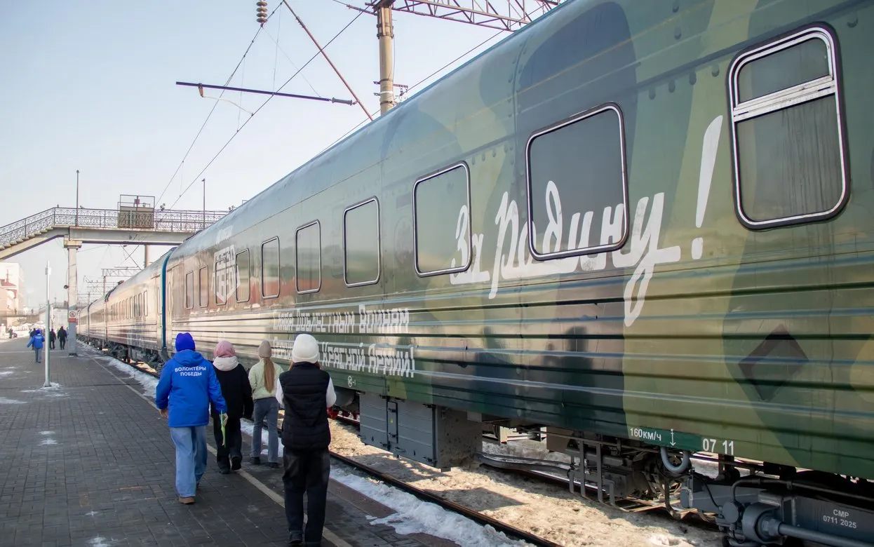 Фотофакт: «Поезд Победы» прибыл в Ижевск