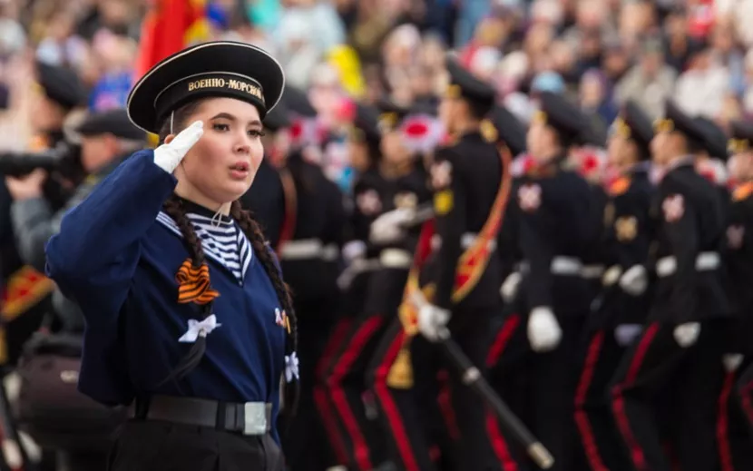 Кадеты на параде