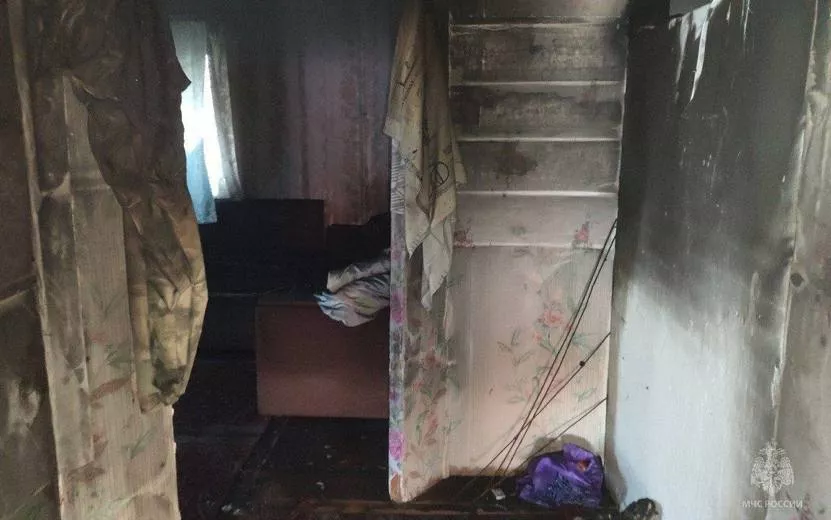 Пенсионер погиб при пожаре в Удмуртии