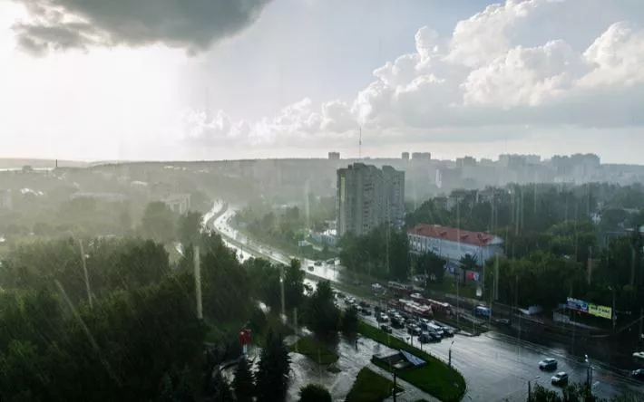 Погода в Ижевске: ливни, грозы и тепло до +22 °С