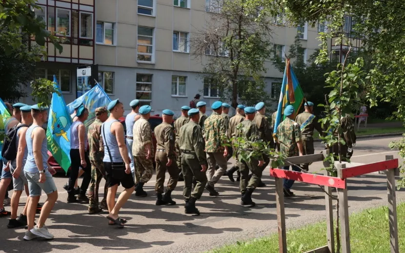 День ВДВ отметили в Ижевске. Фото: Александра Рыбалкина