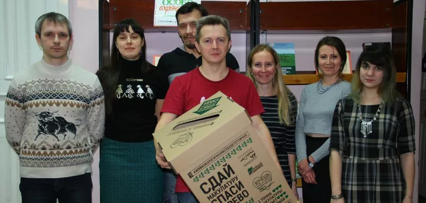 В Ижевске установили картонные боксы для сбора макулатуры