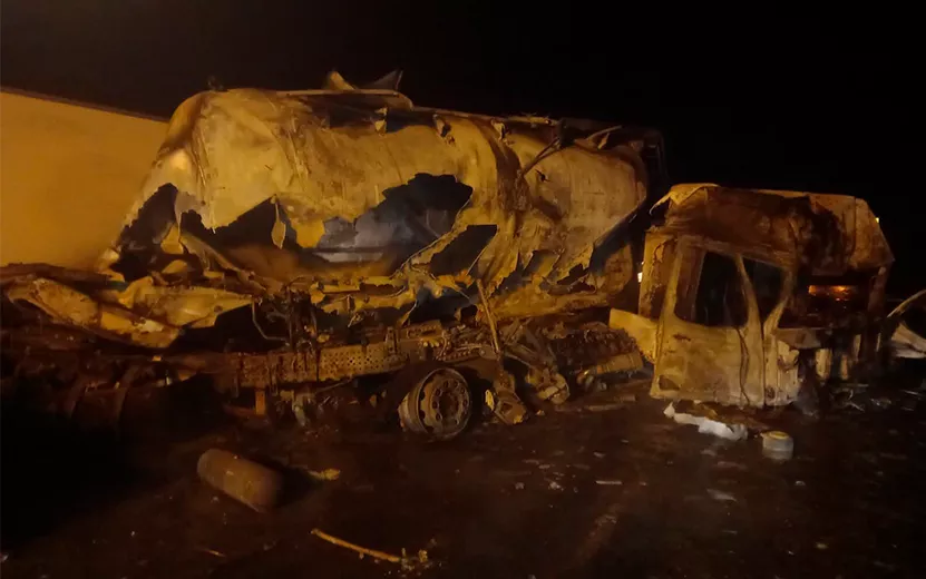 В ДТП на федеральной трассе в Удмуртии погиб водитель автоцементовоза