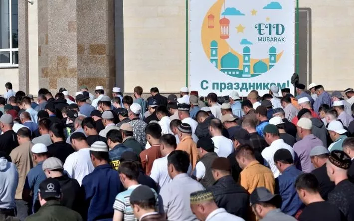 Фотофакт: мусульмане Удмуртии празднуют Курбан-байрам