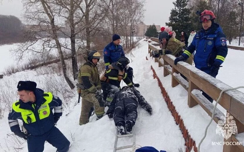 В Удмуртии мужчина едва не погиб, катаясь на тюбинге