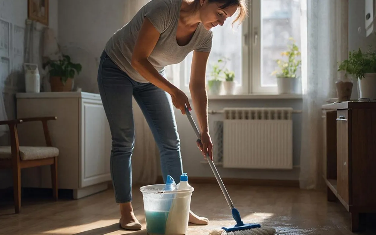 Добавляю это в воду для уборки и пыль не садится неделями: простые хитрости от опытных хозяек