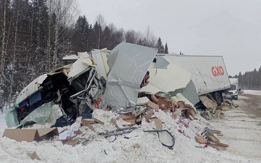 Водитель грузовика погиб на трассе в Удмуртии