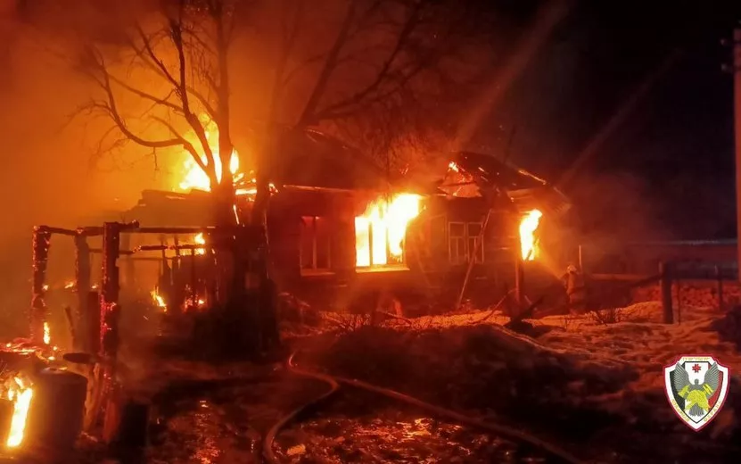 Двухквартирный дом сгорел в Сюмсинском районе Удмуртии