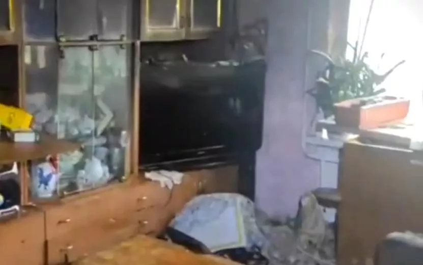 Пожар на ул. Клубной в Ижевске. Видео: пресс-служба ГУ МЧС по Удмуртии