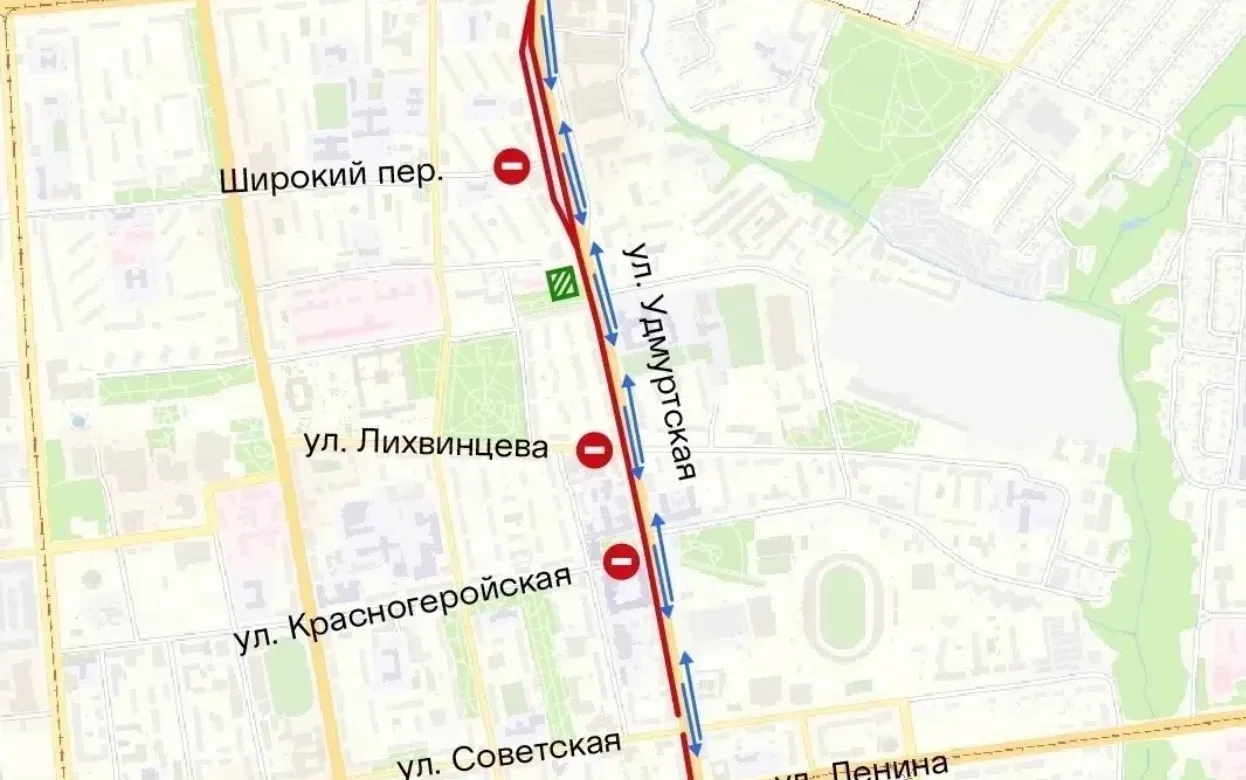 Движение на перекрестках улицы Удмуртской в Ижевске ограничат с вечера 23 июля
