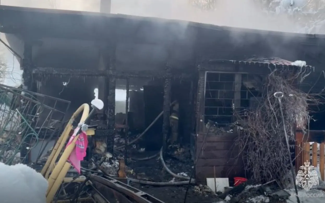 Хозяин садового дома пострадал при пожаре в Ижевске