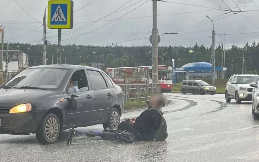 Сбитому на переходе в Ижевске пьяному самокатчику грозит штраф до 100 тыс. рублей