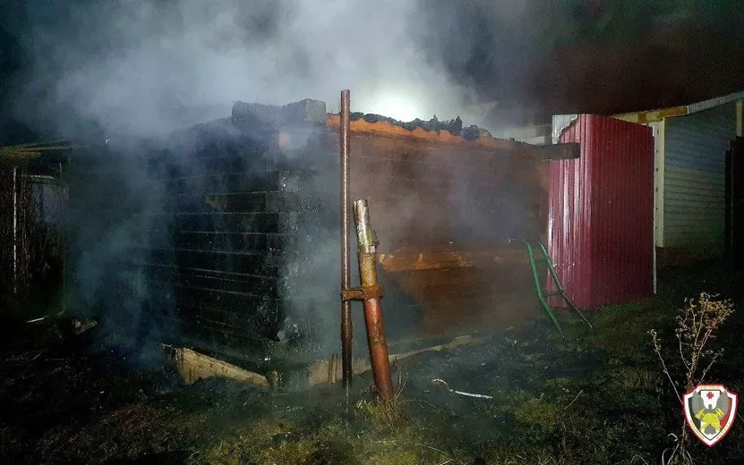 Баня сгорела ночью в Малопургинском районе
