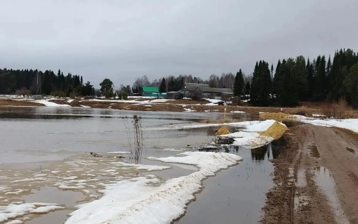 Мост затопило в Ярском районе Удмуртии