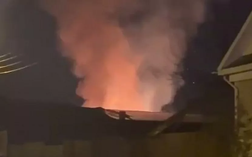 Пожар на улице Революционной в Ижевске