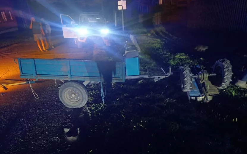 Пьяный водитель мотоблока пострадал в ДТП в Удмуртии