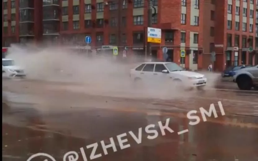 Потоп в Ижевске после ливня 19 августа